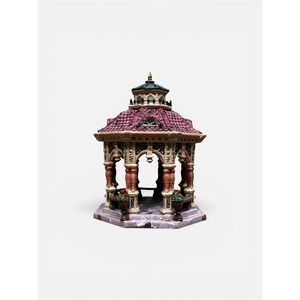 Lemax Gazebo Christmas Village Carole Towne 2005 Ceramic Table Top Box Included